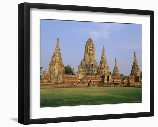 Wat Chai Wattanaram, Ayuthaya, Thailand, Asia-Bruno Morandi-Framed Photographic Print