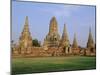 Wat Chai Wattanaram, Ayuthaya, Thailand, Asia-Bruno Morandi-Mounted Photographic Print