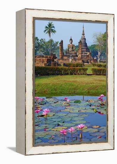 Wat Mahatat, Sukhothai Historical Park, Sukhothai, Thailand, Southeast Asia, Asia-null-Framed Premier Image Canvas