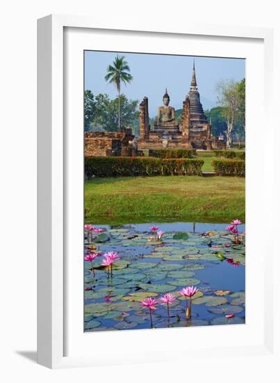 Wat Mahatat, Sukhothai Historical Park, Sukhothai, Thailand, Southeast Asia, Asia-null-Framed Photographic Print