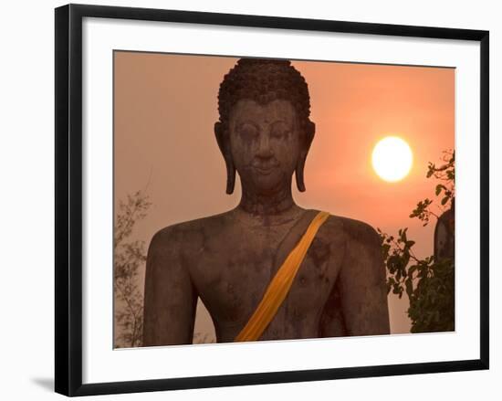 Wat Mahathat, Sukhothai Historical Park, UNESCO World Heritage Site, Sukhothai Province, Thailand, -Ben Pipe-Framed Photographic Print