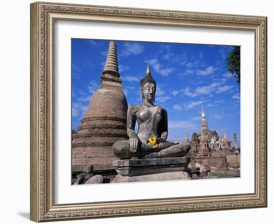 Wat Mahathat, Sukhothai, Unesco World Heritage Site, Thailand, Southeast Asia-Christopher Rennie-Framed Photographic Print
