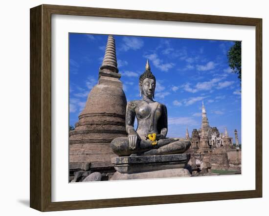 Wat Mahathat, Sukhothai, Unesco World Heritage Site, Thailand, Southeast Asia-Christopher Rennie-Framed Photographic Print