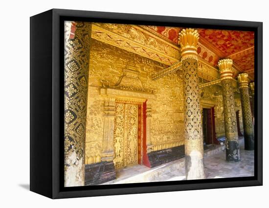 Wat Mai Suwannaphumaham, Luang Prabang, Unesco World Heritage Site, Laos-Jane Sweeney-Framed Premier Image Canvas