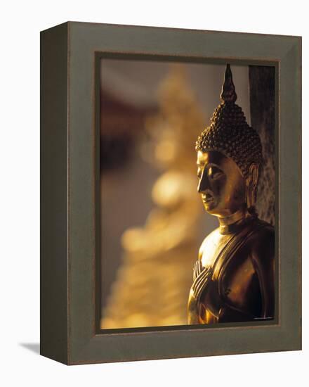 Wat Phra Doi Suthep, Doi Suthep, Thailand-Walter Bibikow-Framed Premier Image Canvas