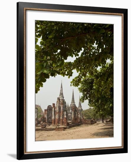 Wat Phra Si Sanphet, Ayutthaya, UNESCO World Heritage Site, Ayutthaya Province, Thailand-Michael Snell-Framed Photographic Print