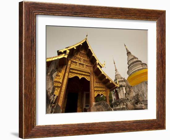 Wat Phra Singh, Chiang Mai, Chiang Mai Province, Thailand, Southeast Asia, Asia-Michael Snell-Framed Photographic Print