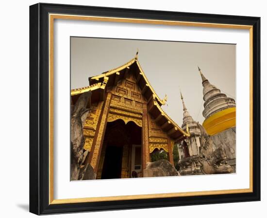 Wat Phra Singh, Chiang Mai, Chiang Mai Province, Thailand, Southeast Asia, Asia-Michael Snell-Framed Photographic Print