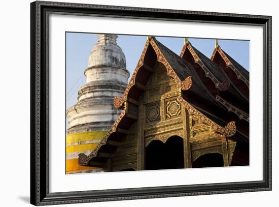 Wat Phra Singh, Chiang Mai, Thailand, South East Asia-Peter Adams-Framed Photographic Print