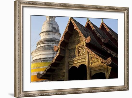 Wat Phra Singh, Chiang Mai, Thailand, South East Asia-Peter Adams-Framed Photographic Print