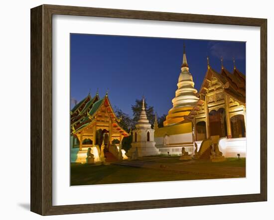 Wat Phra Singh Temple, Chiang Mai, Chiang Mai Province, Thailand, Southeast Asia, Asia-Ben Pipe-Framed Photographic Print