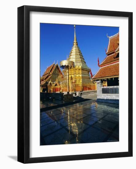Wat Phra That Doi Suthep (Doi Suthep), Chiang Mai, Chiang Mai Province, Thailand, Asia-Bruno Morandi-Framed Photographic Print