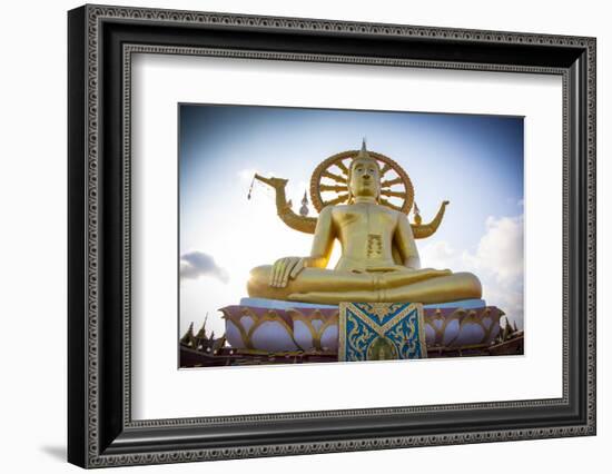 Wat Phra Yai Ko Pan (Big Buddha), Bo Phut, Koh Samui, Thailand-Jon Arnold-Framed Photographic Print