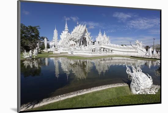 Wat Rong Khun (White Temple), Chiang Rai, Northern Thailand, Thailand, Southeast Asia, Asia-Stuart Black-Mounted Photographic Print