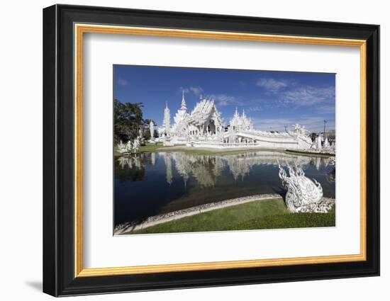 Wat Rong Khun (White Temple), Chiang Rai, Northern Thailand, Thailand, Southeast Asia, Asia-Stuart Black-Framed Photographic Print