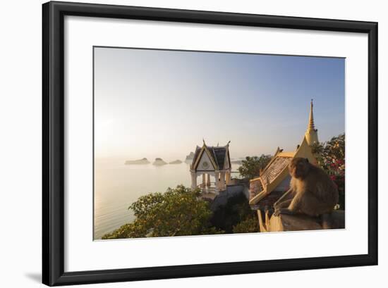 Wat Thammikaram Worawihan Temple, Khao Chong Krajok, Prachuap Kiri Khan, Thailand, Southeast Asia-Christian Kober-Framed Photographic Print