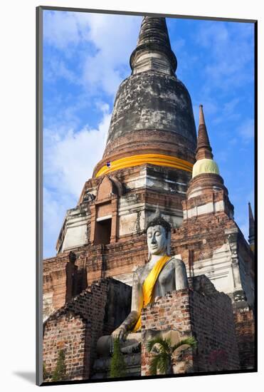 Wat Yai Chai Mongkol, Ayutthaya, Thailand-Peter Adams-Mounted Photographic Print