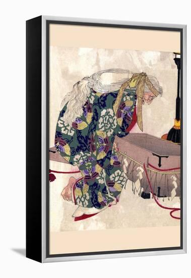 Watanabe No Tsuna and the Demon of Ibaraki-Taiso Yoshitoshi-Framed Stretched Canvas