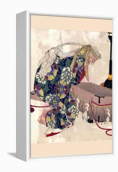 Watanabe No Tsuna and the Demon of Ibaraki-Taiso Yoshitoshi-Framed Stretched Canvas