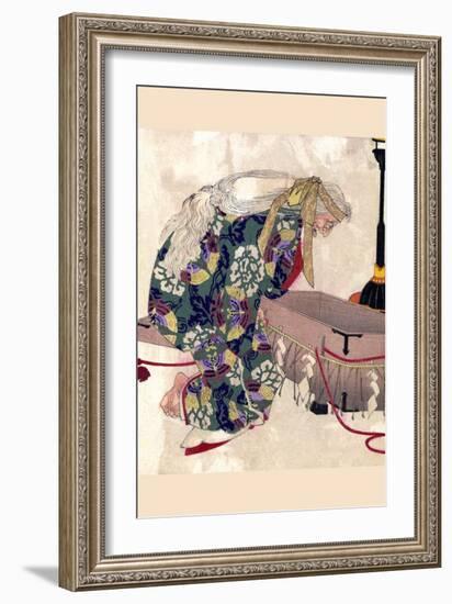 Watanabe No Tsuna and the Demon of Ibaraki-Taiso Yoshitoshi-Framed Art Print