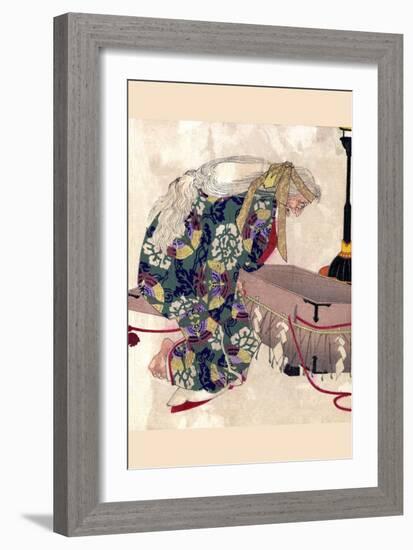 Watanabe No Tsuna and the Demon of Ibaraki-Taiso Yoshitoshi-Framed Art Print