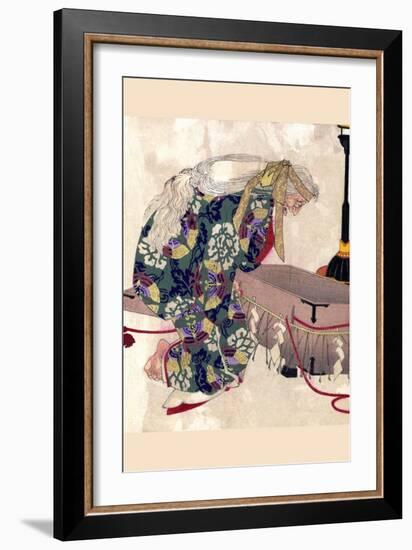 Watanabe No Tsuna and the Demon of Ibaraki-Taiso Yoshitoshi-Framed Art Print