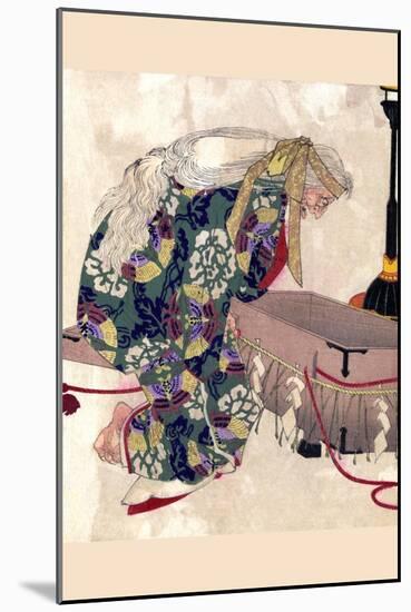 Watanabe No Tsuna and the Demon of Ibaraki-Taiso Yoshitoshi-Mounted Art Print