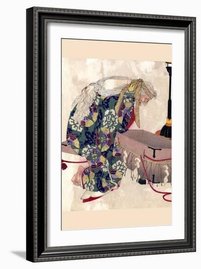 Watanabe No Tsuna and the Demon of Ibaraki-Taiso Yoshitoshi-Framed Art Print