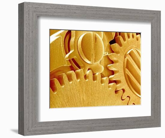 Watch Gears-Micro Discovery-Framed Photographic Print