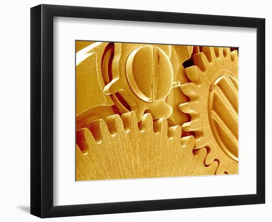 Watch Gears-Micro Discovery-Framed Photographic Print
