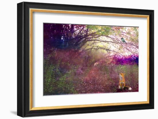 Watch the bird 3-Claire Westwood-Framed Art Print