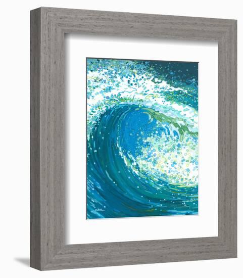 Watch the Wave-Margaret Juul-Framed Art Print