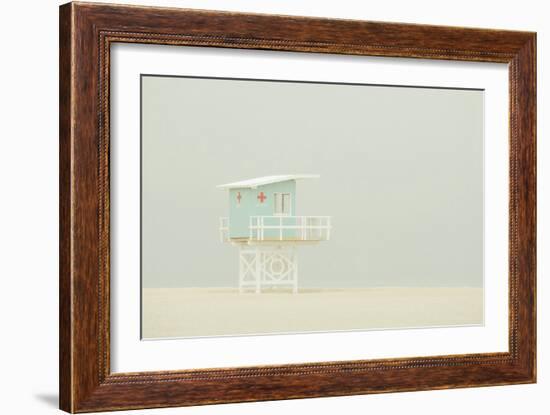 Watchful Beach-Carina Okula-Framed Giclee Print