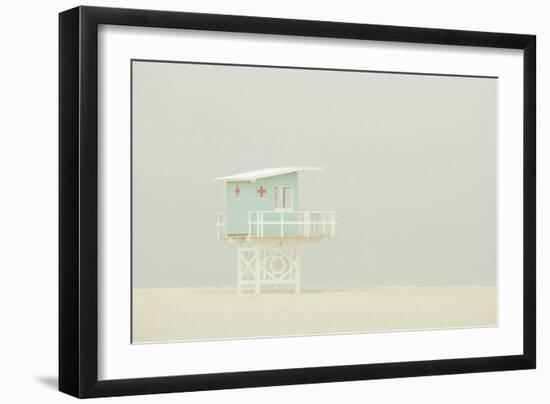 Watchful Beach-Carina Okula-Framed Giclee Print