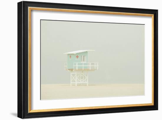 Watchful Beach-Carina Okula-Framed Giclee Print