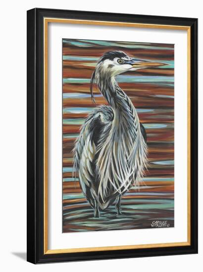 Watchful Heron I-Carolee Vitaletti-Framed Art Print