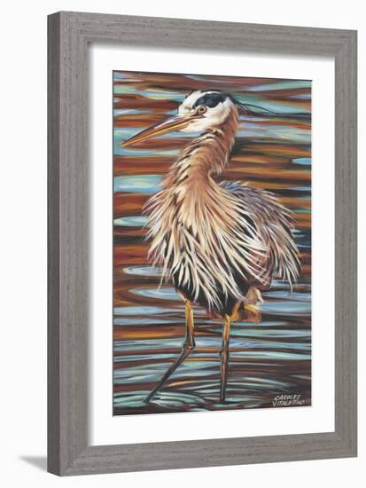 Watchful Heron II-Carolee Vitaletti-Framed Art Print