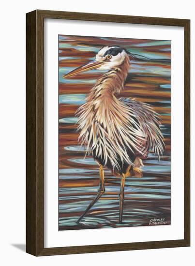 Watchful Heron II-Carolee Vitaletti-Framed Art Print