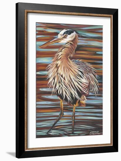 Watchful Heron II-Carolee Vitaletti-Framed Art Print