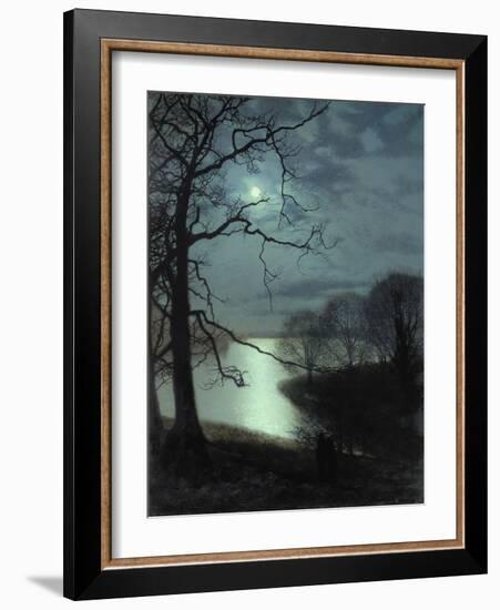 Watching a Moonlit Lake-John Atkinson Grimshaw-Framed Giclee Print