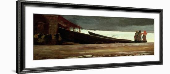 Watching a Storm on the English Coast-Winslow Homer-Framed Giclee Print