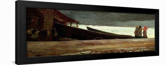 Watching a Storm on the English Coast-Winslow Homer-Framed Giclee Print