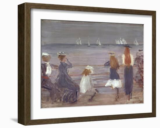 Watching Cowes Regatta, 1892-Philip Wilson Steer-Framed Giclee Print