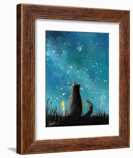 Watching Felis 2-Ronald West-Framed Art Print