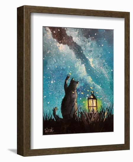 Watching Felis 4-Ronald West-Framed Art Print