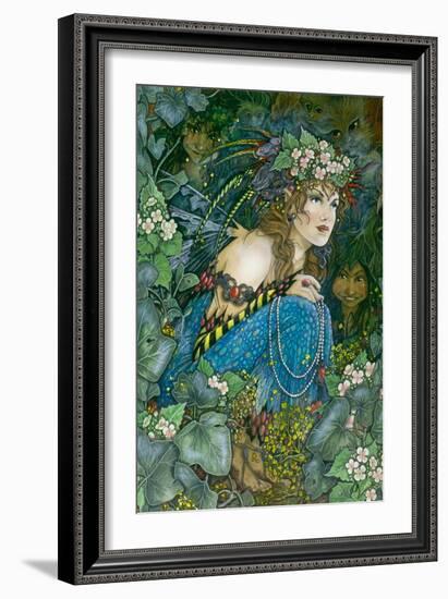 Watching from the Wood-Linda Ravenscroft-Framed Giclee Print