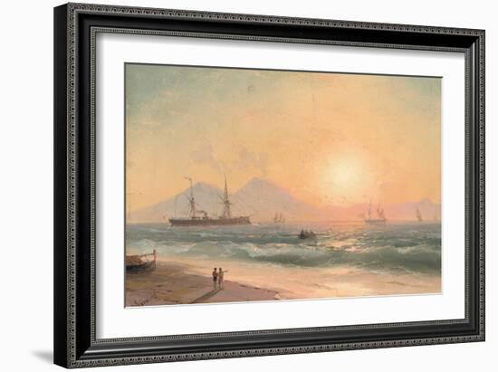 Watching Ships at Sunset-Ivan Konstantinovich Aivazovsky-Framed Giclee Print