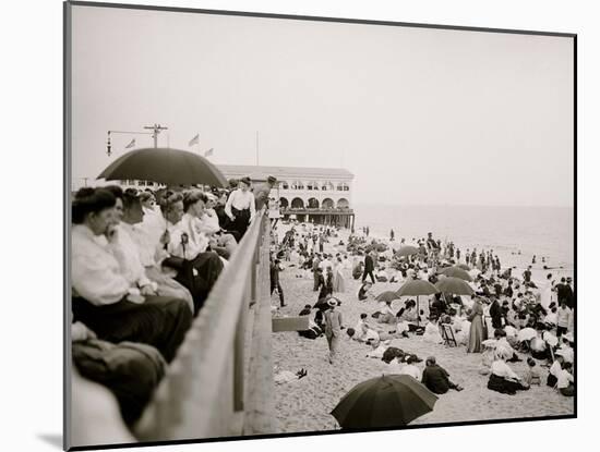 Watching the Bathers, Asbury Park, N.J.-null-Mounted Photo