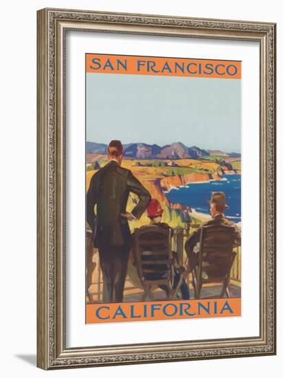 Watching the Cliffs, San Francisco, California-null-Framed Art Print
