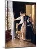Watching the Fiance Pass By, 1886-Alfred Emile Léopold Stevens-Mounted Giclee Print